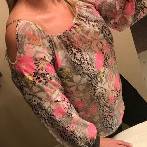 Necessary Objects Cold Shoulder blouse